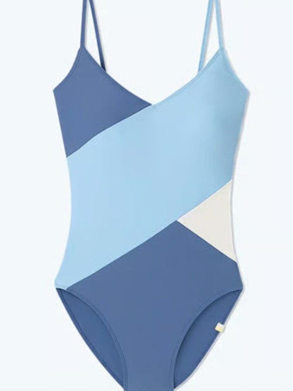 NWT SUMMERSALT The Marina One Piece Swimsuit Sky Blue Mountain White Sand